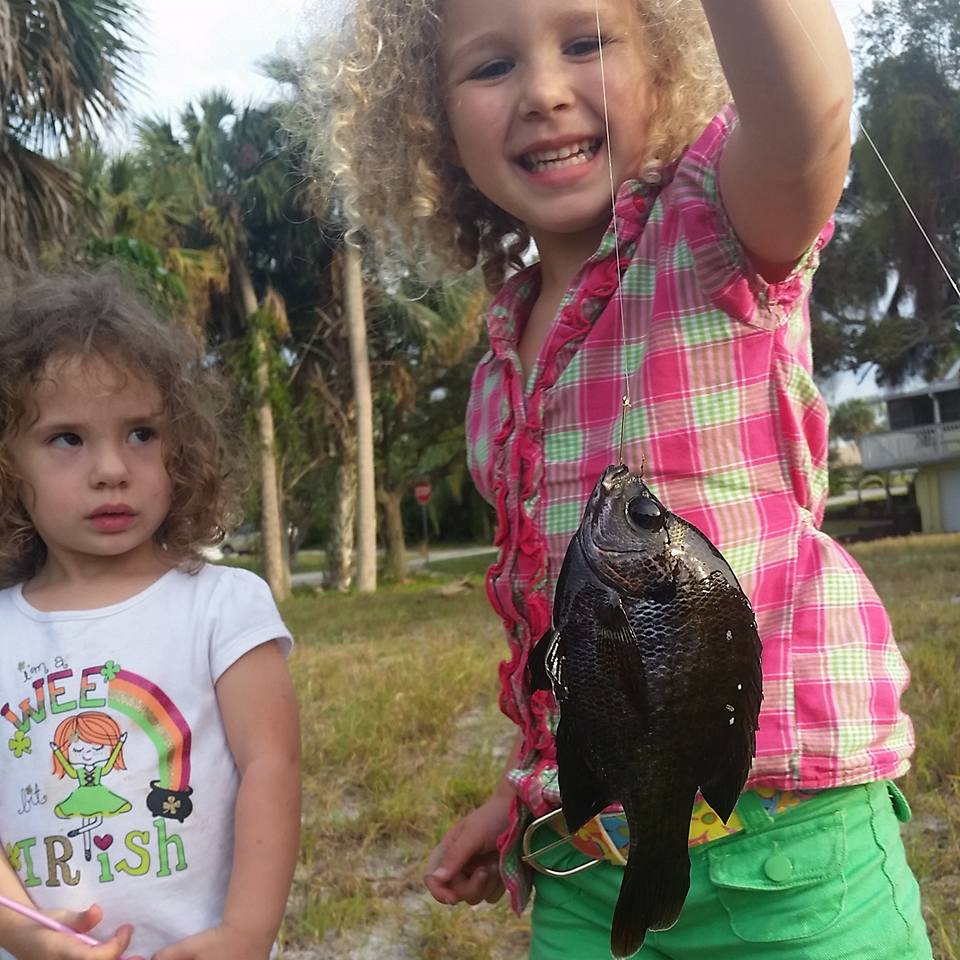 girl with fish