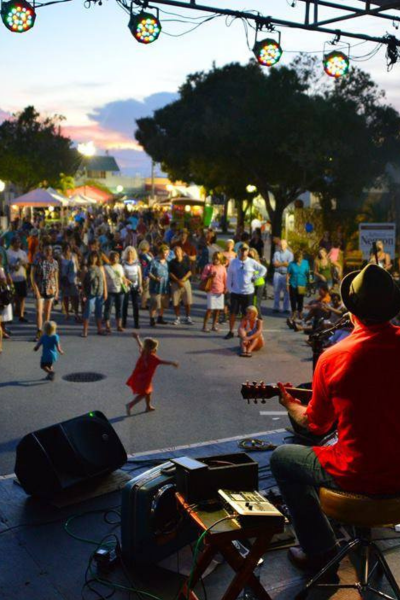 kids playing at the art festival