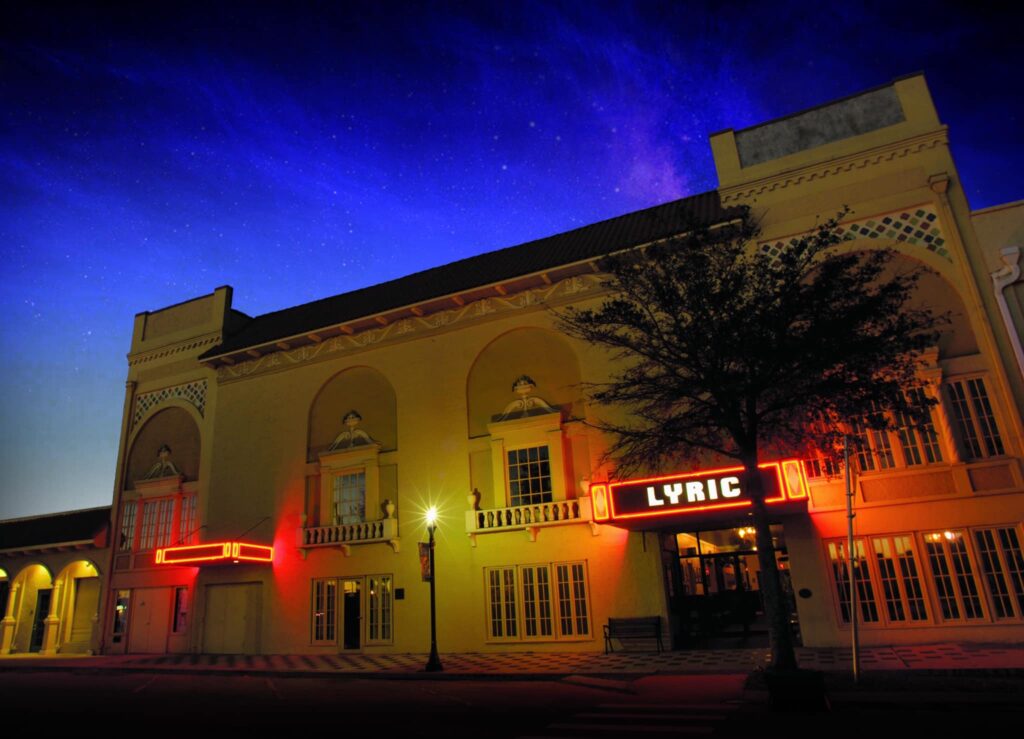 Lyric Theatre at night